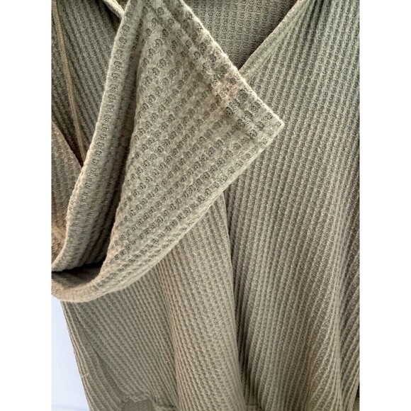 Loveriche Hoodie Sweatshirt V Neck army green women's size M boho preppy comfy - Picture 5 of 11